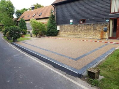 Contemporary patio installation Canterbury