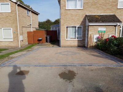 Contemporary patio installation Canterbury